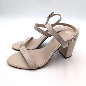 BP Lula Slingback Strappy Sandal Open Toe Women's Blush Suede Size US10M EU40.5